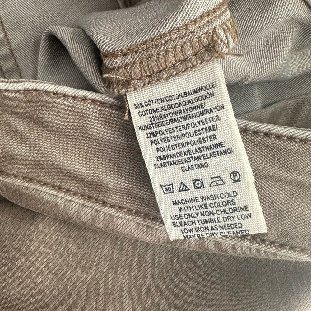 Free People Taupe Wide Leg Flare Jeans - Picture 16 of 16